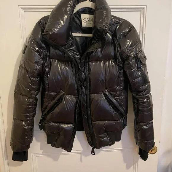 SAM Freestyle Bomber Jacket Jet Black - Picture 2 of 5